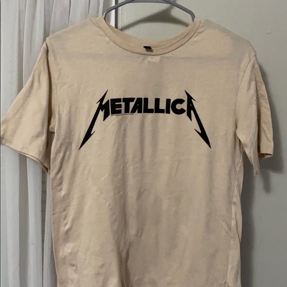 metallica band tee